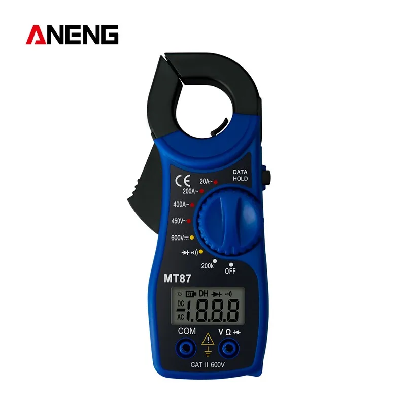 

MT87 Portable LCD Digital Clamp Multimeter AC DC Digital Display Ammeter Voltage and Current Tester Multimeter