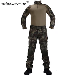 Uniforme de combate VULPO camuflaje BDU Mandrake, camisa/Broek &amp; coderas/rodilleras Militaire, juego de Cosplay, Ghilliekostuum