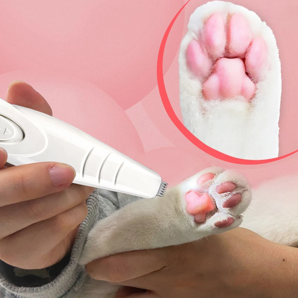 Cortapelos profesional para perros, recargable por USB recortador de pelo, cortador de pelo de ojos y orejas, cortadora con ruido