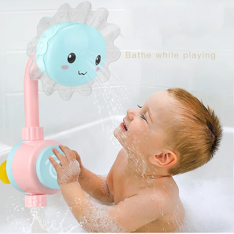 Детская забавная водяная игра Игрушки для ванны смеситель душа Подсолнух ванна