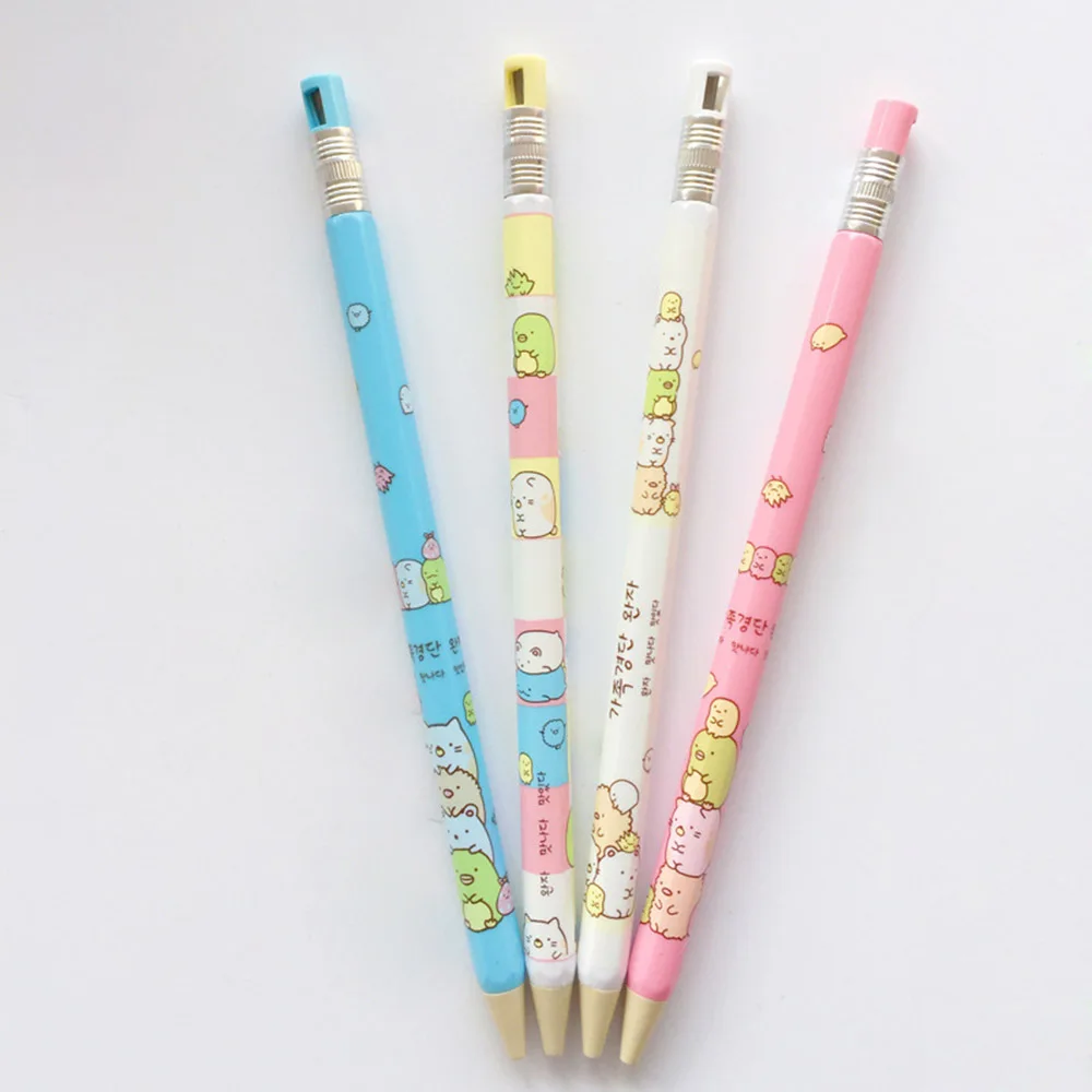 

2 Pcs/lot Cute Sumikko Gurashi 2.0mm Mechanical Pencil with Sharpener Writing Drawing Pencil School Supply Student Stationery