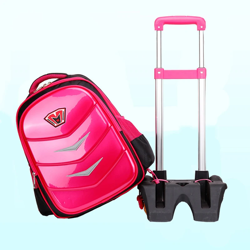 New Travel Luggage Bag Wheeled Backpack Children Shool Bag On Wheels Trolley Backpack For School Girls Rolling Bag With Wheels