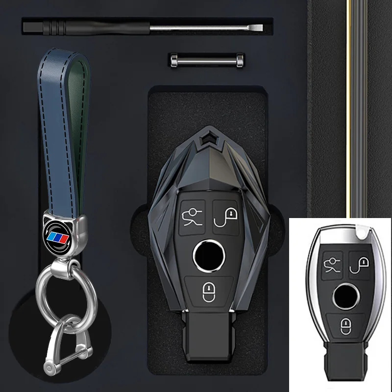 Custodia-protettiva-per-portachiavi-per-auto-in-lega-di-zinco-per-Mercedes-Benz-E-C-G.jpg Custodia protettiva per portachiavi per auto in lega di zinco per Mercedes Benz E C G M R classe S W204 W212 W176 GLC CLA GLA AMG accessori per auto - Custodia protettiva per portachiavi per auto in lega di zinco per Mercedes Benz E C G