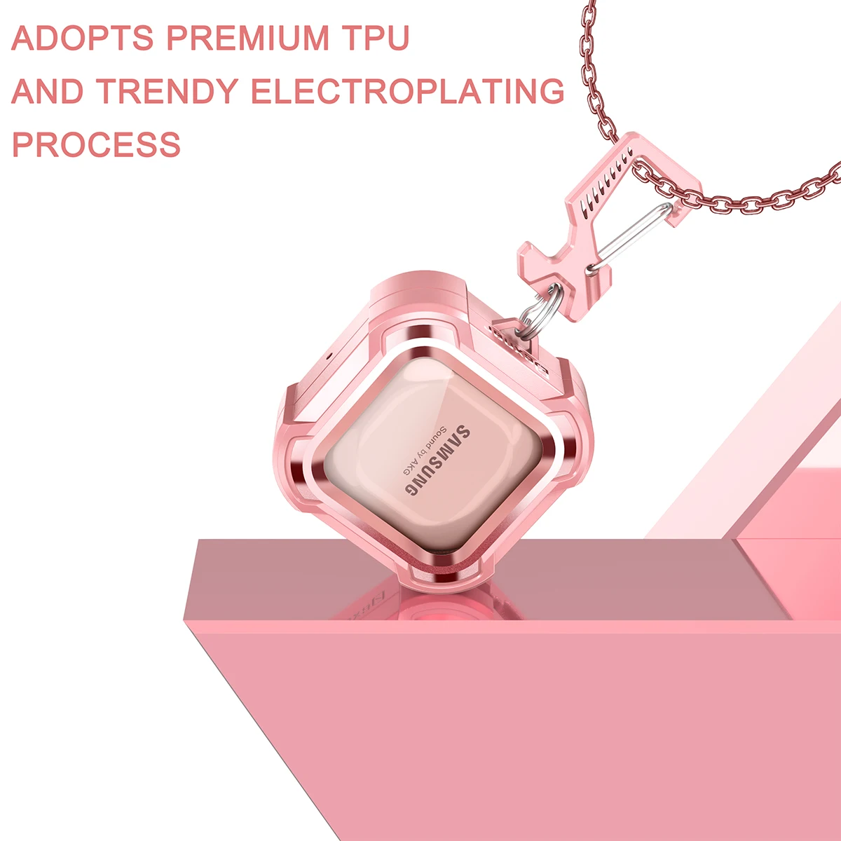 Wireless Earphone Charging Box For Samsung Galaxy Buds Live Bluetooth Headset Protective Shockproof Cover Box With Buckle