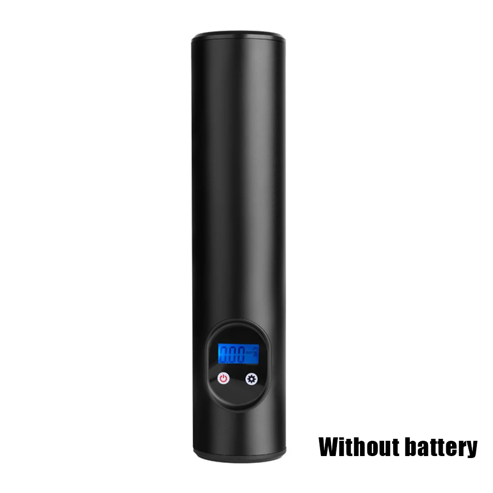Black With battery Воздушный компрессор Портативный мини-насос умный беспроводной воздушный насос автомобильный для велосипеда мотоцикл автомобиль Стайлинг - Название цвета: Black With battery