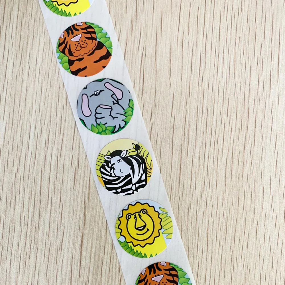 500-Pcs-roll-Round-Cute-Animals-Stickers-Reward-Stickers-for-School-Teacher-Kids-Sticker-Scrapbooking-Stationery (2)