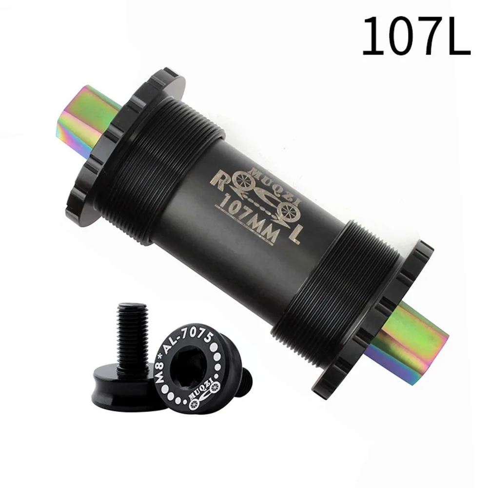 

Crank Shaft Gear Fixed Titanium Alloy Threaded Mountain Bike Parts Riding Square Hole Central Axle Bicycle Bottom Bracket