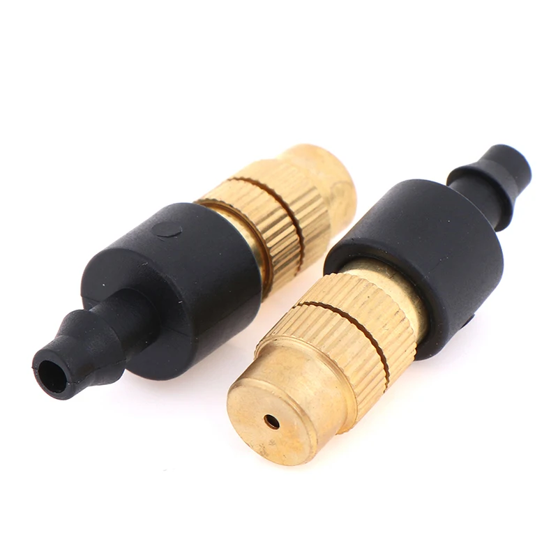 5Pcs Copper Misting Fog Cooling Nozzles Atomizing Sprayers For 4/7mm Hose Spray Nozzle