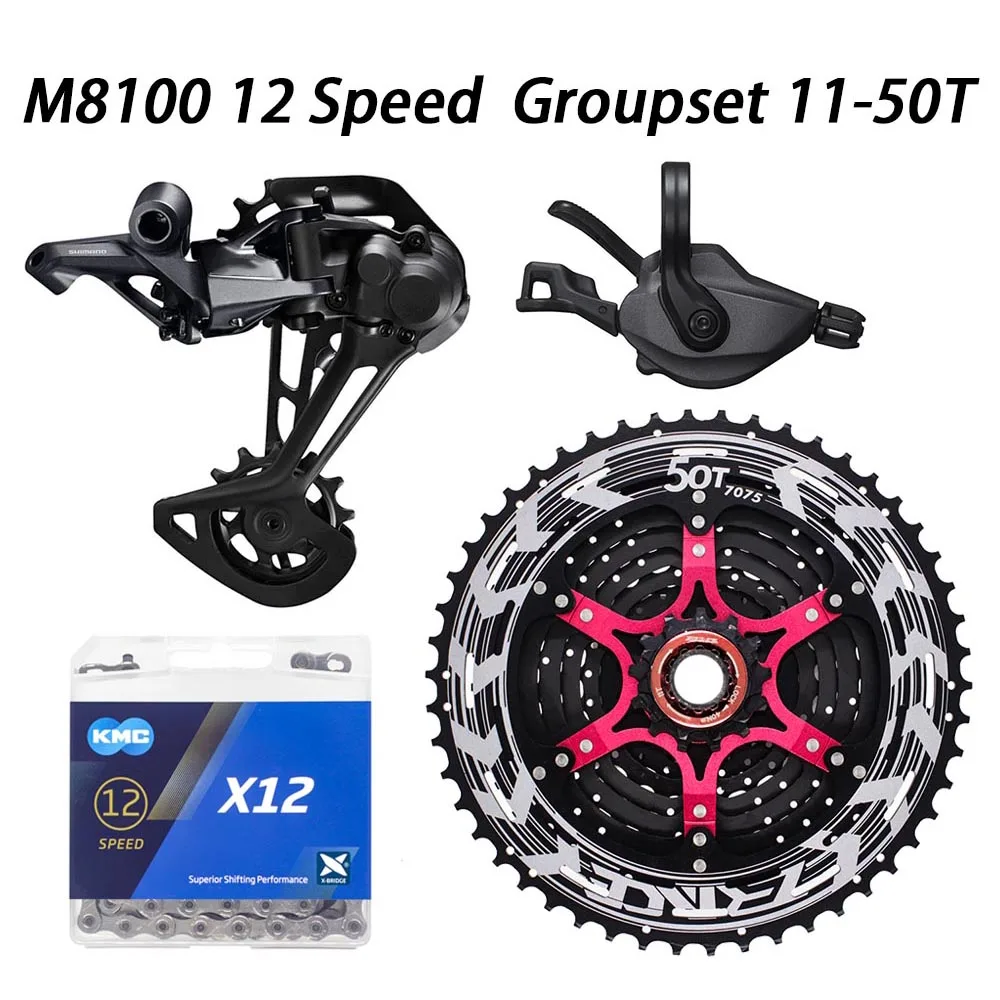 SHIMANO DEORE XT M8100 12 Скорость указано MTB горный велосипед 52T SL + RD ZRACE X12 переключения