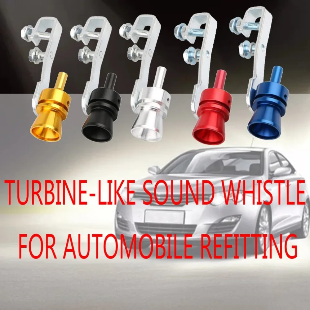 Appearancnes Car Modified Turbine Whistle Motorcycle Tail Whistle Exhaust Pipe Squeaker 