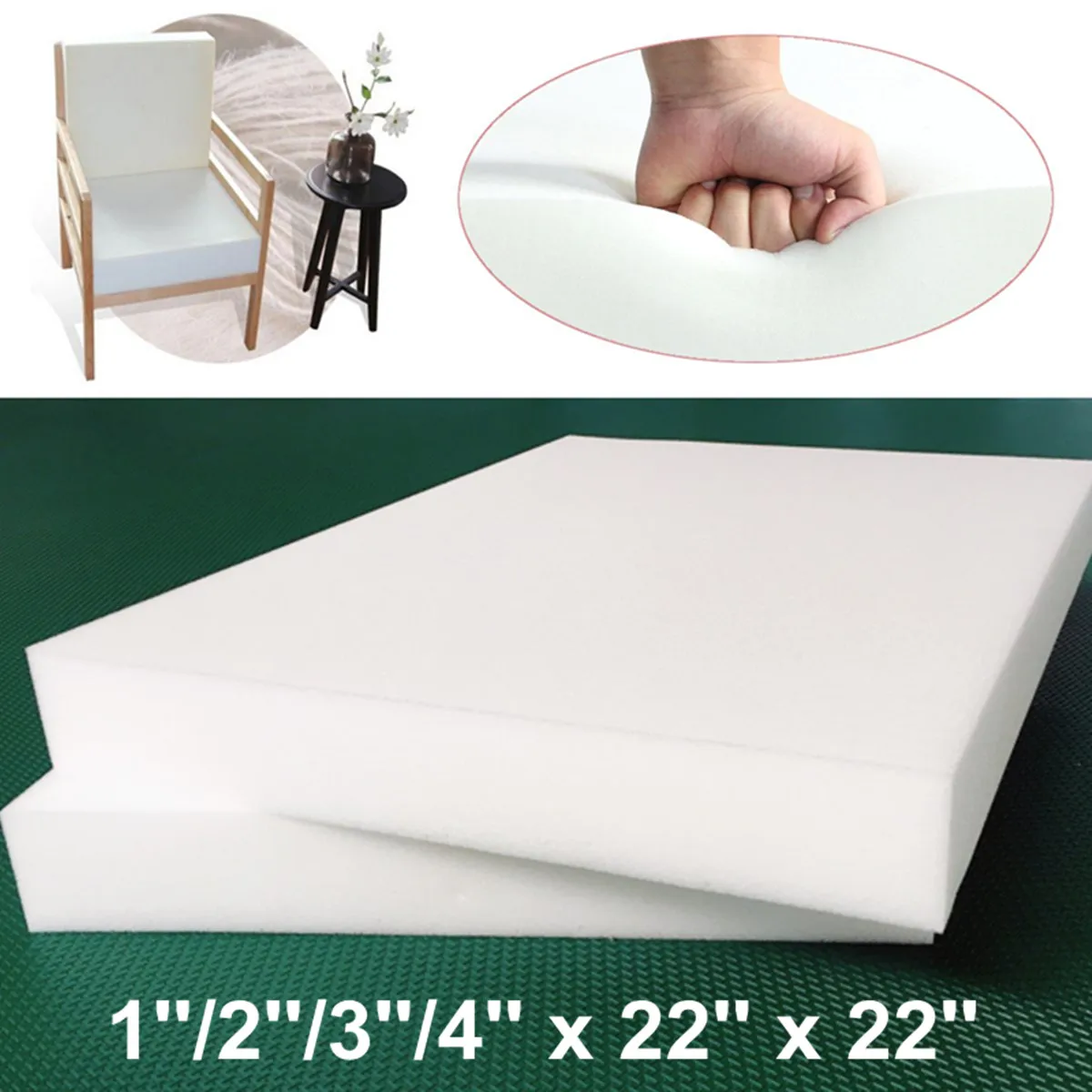 Buy 55x55cm Square High Density Seat Foam Cushion Sheet Upholstery Replacement Pad High Density Premium Chair Cushion Seat Pad Online In Indonesia 4001035612510 Buy 55x55cm Square High Density Seat Foam Cushion Sheet Upholstery Replacement Pad High Density Premium Chair Cushion Seat Pad Online In Indonesia 4001035612510