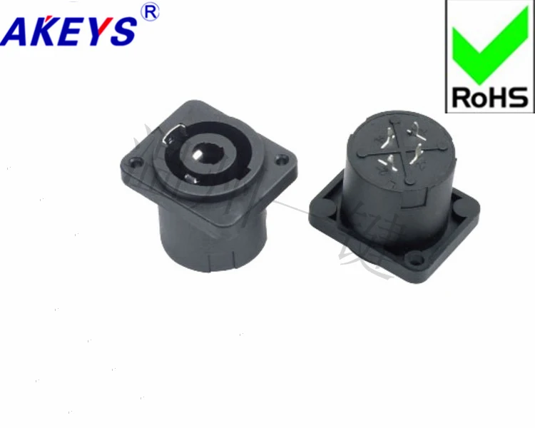 

3PCS SP-012A2 Small Square Seat Four-Core Socket Core Cannon Seat with Nugget NL4MP Straight Leg