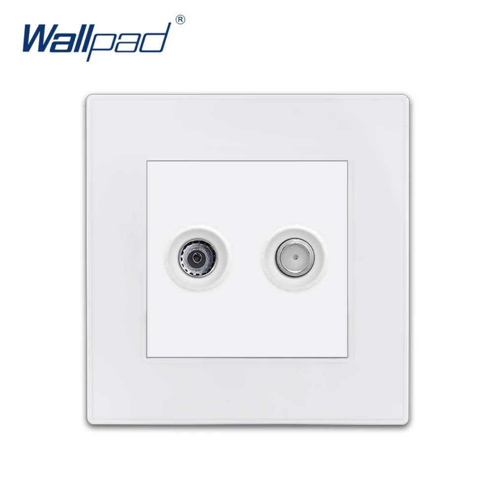 Настенная розетка Wallpad SAT TV роскошные белые розетки для ПК | Строительство и
