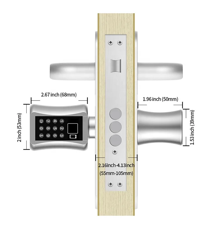 Tuya Bluetooth Smart Lock Electronic Cylinder Outdoor Waterproof