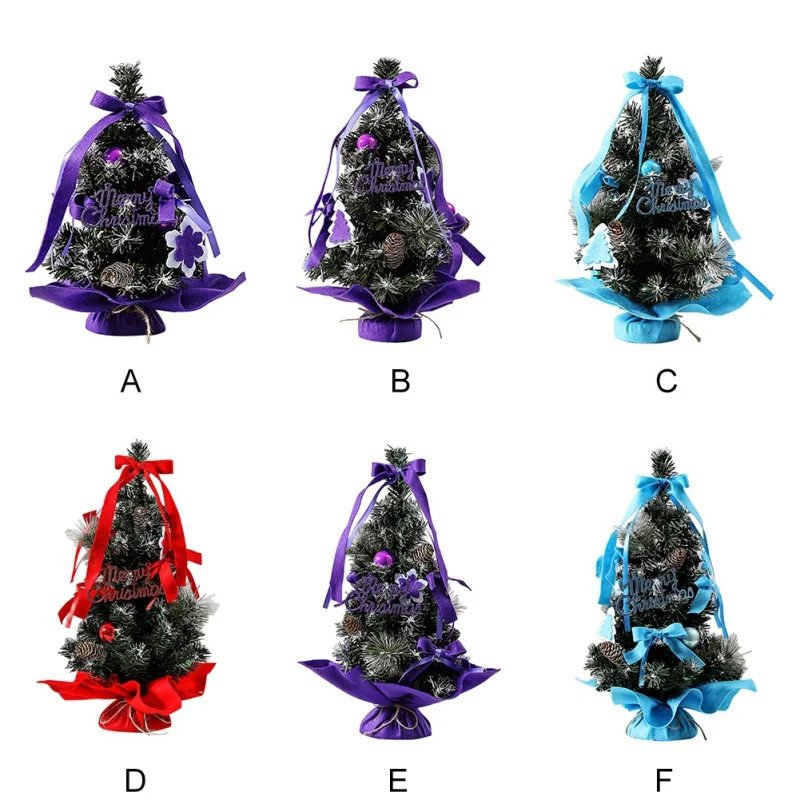 Новогодний Праздник Рождественская елка Цветок мини настольный стол Рождественская елка украшение вечерние украшения для дома офиса подарок для детей