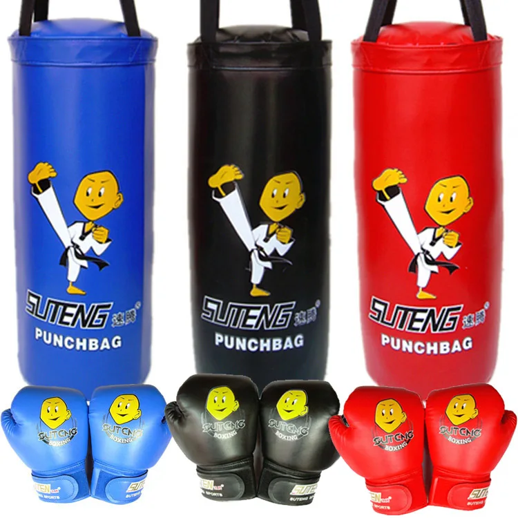 

SUTENG Cartoon Children Boxing Sandbag (EMPTY) Kids Sanda Boxing Fighting bag Martial Arts Equipment