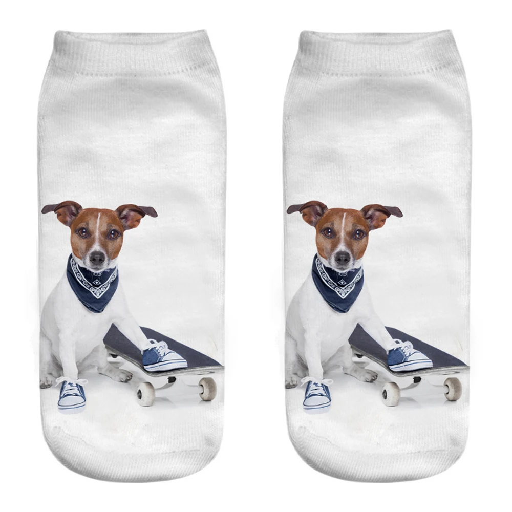 Neue lustige sportliche Cartoon-Tier 3D-Druck Fitness-Socken Panda Eichhörnchen Hund Gewichtheben Yoga Gymnastik Skateboard Ballspiele – Detail 5