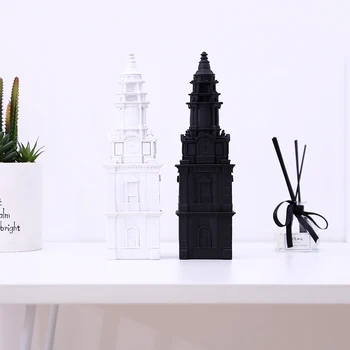 

Nordic model house building model handicraft furnishings home decoration Elizabeth tower st. Paul's cathedral