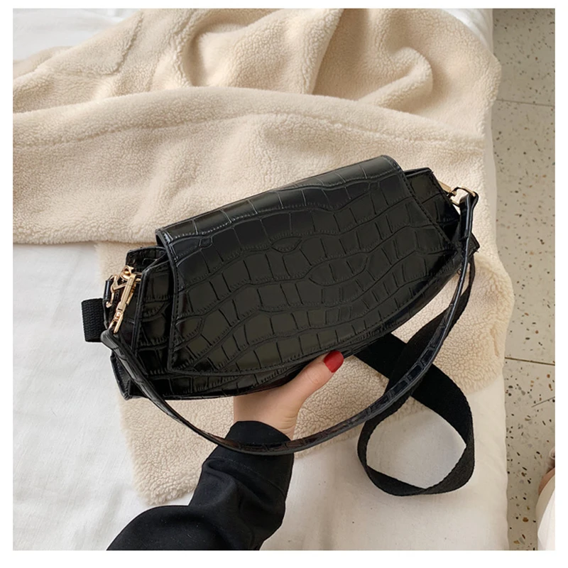 

Women Bag Stone Pattern Retro PU Crossbody Bags for Women 2019 Small Shoulder Messenger Bag Lady Phone Handbags and Purses