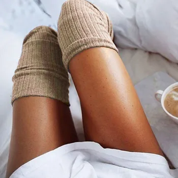 

2019 New Women Deep Sexy Girls Ladies Thigh High Over the Knee Socks Long Cotton Stockings Warm Z908