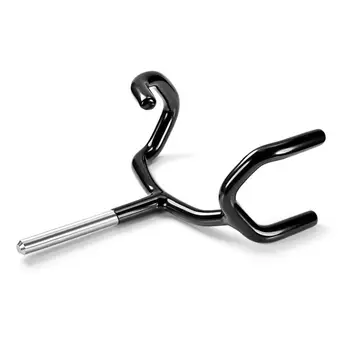 

Neewer Microphone Boompole Support Holder Cradle Mount Stand Black Metal Soft Rubber Coating Fits C-Stands Mic Stands