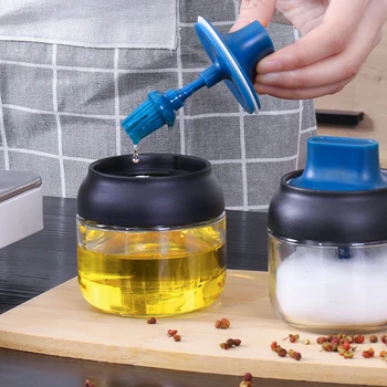 

Glass Herb Spice Tools Seasoning Bottle Seasoning Box Jar Set Condiment Salt Sugar Tea Dry Goods Storage Kitchen Accessories