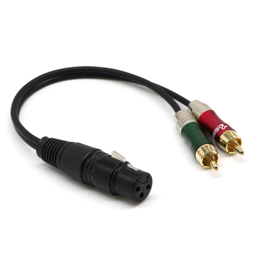 Пушка мама Поворот двойной лотос два параллельные XLR/RCA микрофон гитарная линия DMX