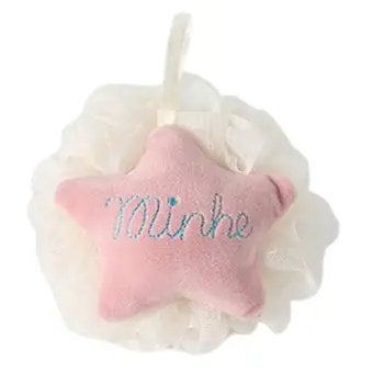

Cartoon Plush Star Bath Ball Loofah Sponge Shower Mesh Pouf Body Scrubber Puff