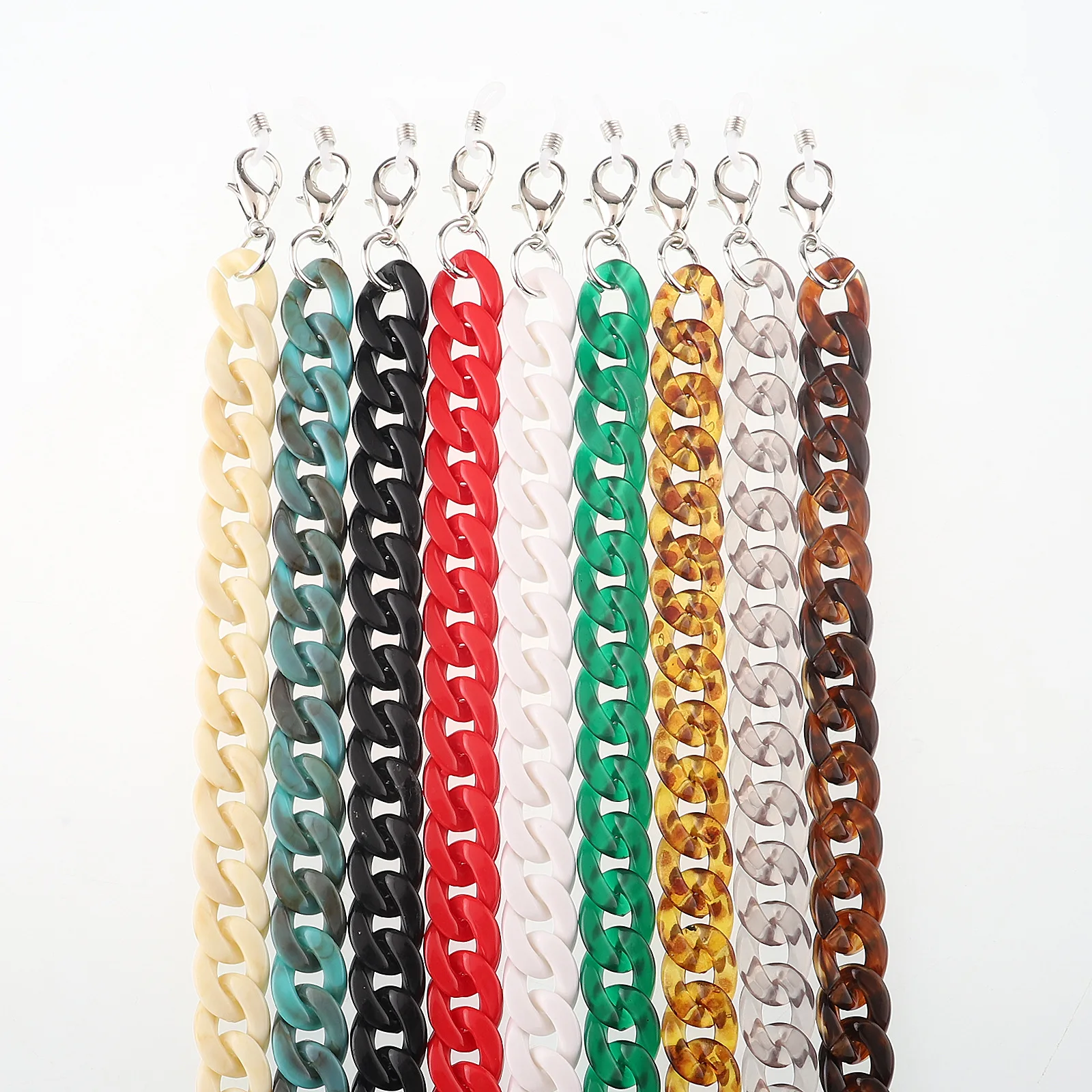 

2019 Fashion Acrylic Resin Tortoiseshell Eye Glasses Sunglasses Strap Chain Women Eyewear Reading Glasses Landyard Holder Neck