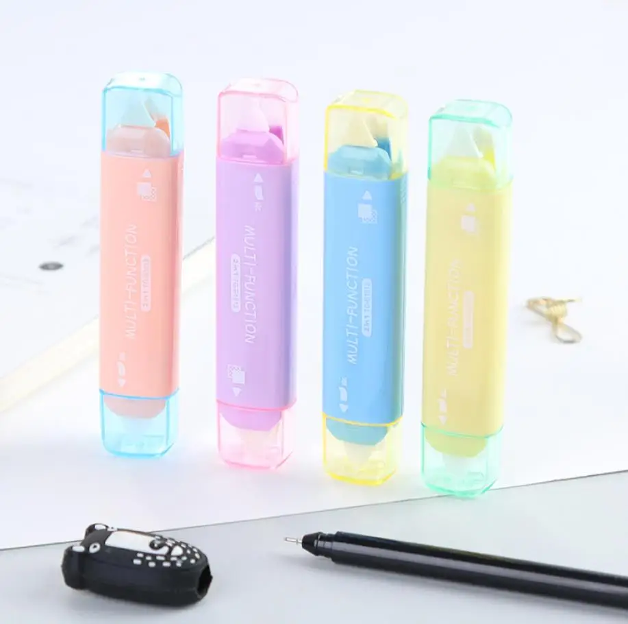 

Creative Two In One Mini Double Head Correction Tape Adhesive Tape Punctiform Adhesive Glue Learning Stationery Kawaii