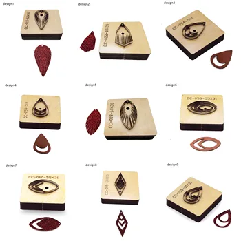

DIY leather craft special shape girl one piece die cutting ear ring knife mould hand punch tool pattern