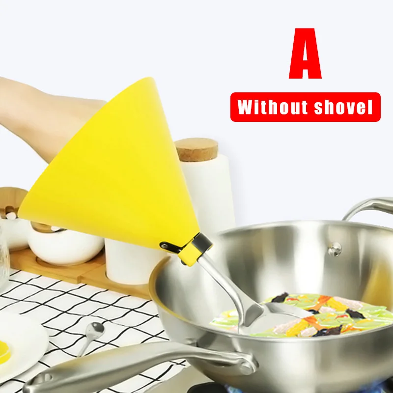 Yellow A Kitchen Oil Splash Guard Shovel Cover High Temperature Resistance Cooking Guard VJ-Drop - Цвет: Yellow A
