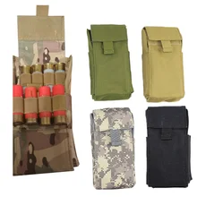 Тактический Универсальный Molle подсумок для журналов 25 круглых 12GA 12 калибровочных патронов для военной охоты Molle поясная сумка для патронов чехол