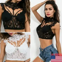Кружевное экзотическое женское белье, кружевной топ, бюстгальтер, тонкая кофточка, топы без косточек, бюстье