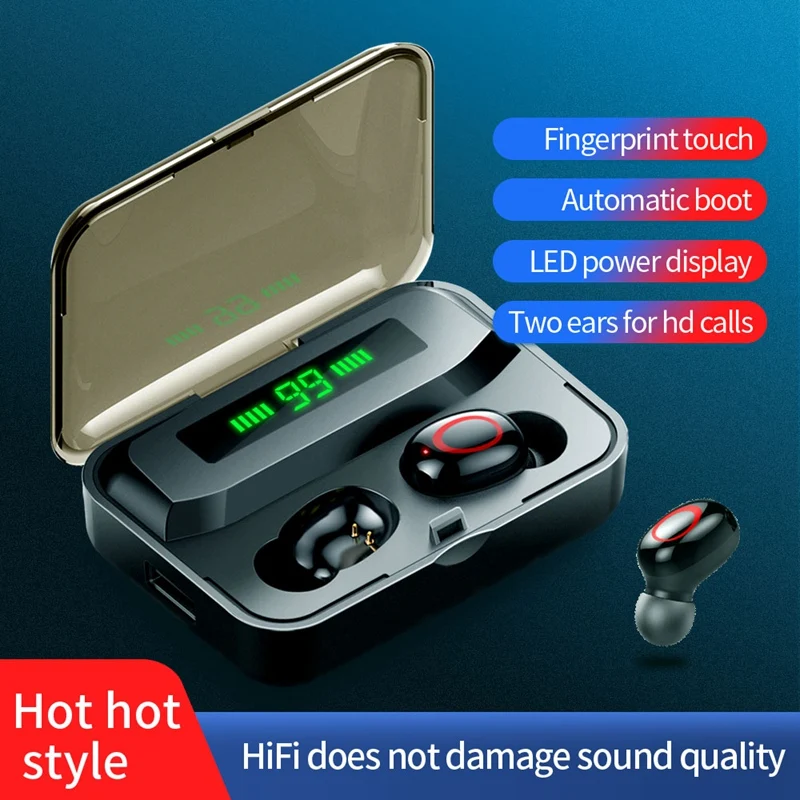 A1S TWS 5 0 Bluetooth Headset Stereo Earphone Wireless Headphone Sports Headset For Xiaomi Samsung Smartphone