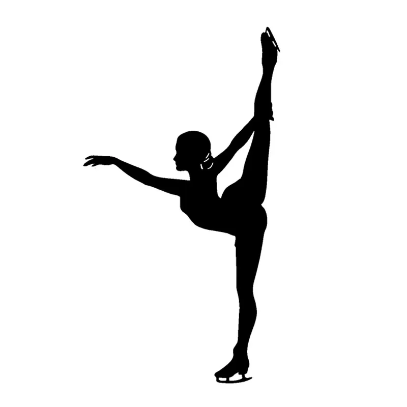 

8.7*15.8CM Coolest Figure Skating Decor Car Sticker Vinyl Extreme Movement Personalized C12-1407