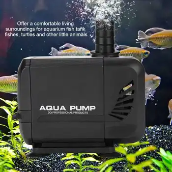 

Black Plastic Fish Tank Aquarium Submersible Pump for Fish Tank Fountain Pond Water Circulation 220~240V EU Plug