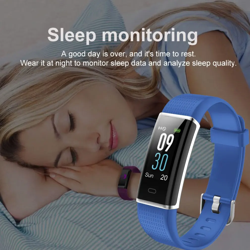 Heart Rate Wireless Motion Information Call Reminder Color Screen Id130C Smart Bracelet Professional