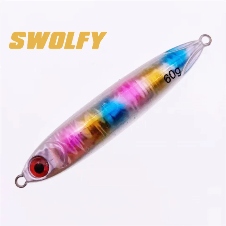 SWOLFY, 6 шт., свинцовая рыба, 30 г/40 г/60 г, искусственная приманка, металлическая Тонущая приманка, приманка для ловли на крючок, рыболовные принадлежности