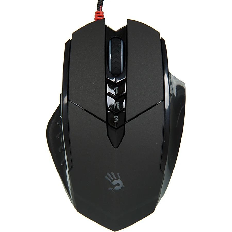 Мышь A4 Bloody V7 черный оптическая(3200dpi) USB игровая(7but