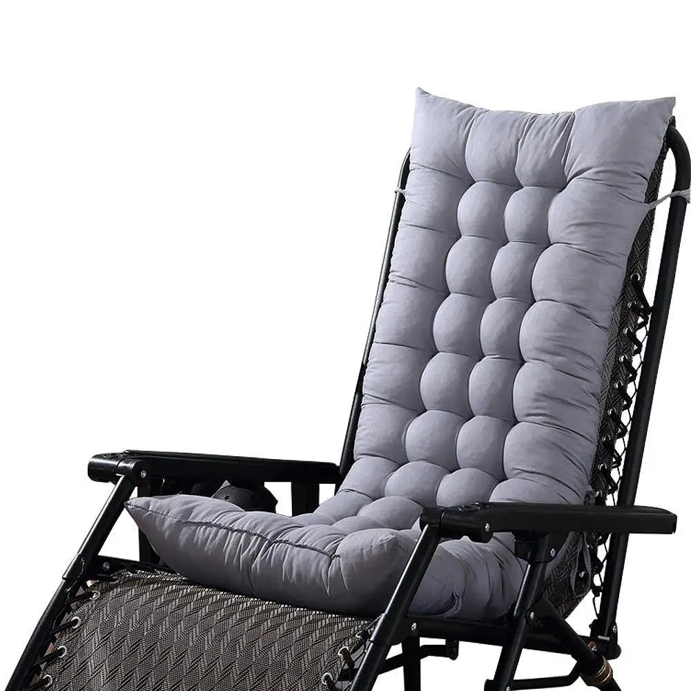 Длинный шезлонг скамейка спинка стул Подушка качалка Подушка Татами коврик ротанговый стул садовая подушка для кресла, дивана коврик - Цвет: Light Grey