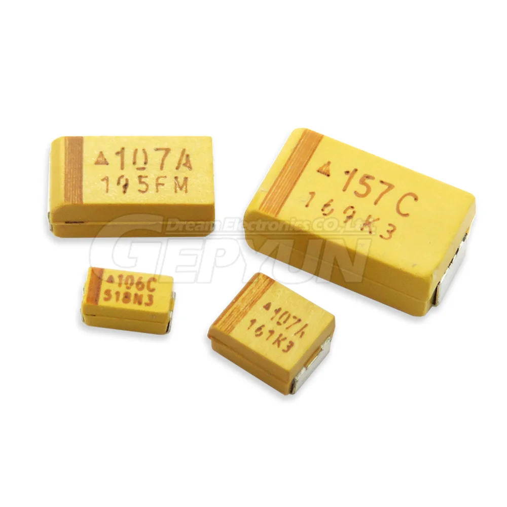 SMD Tantalum Capacitor 476 106 6.3V 10V 16V 25V 35V 0.33/0.47/2.2/3.3/10/22/33/47/100/150/220/330/470 UF 10pcs