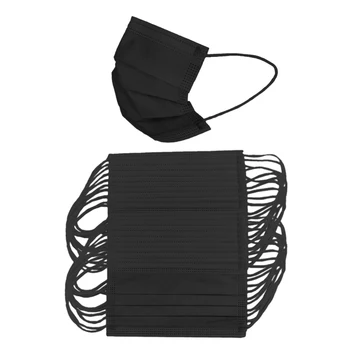 

50Pieces Black Disposable Anti Dust Mask Breathable Air Fog