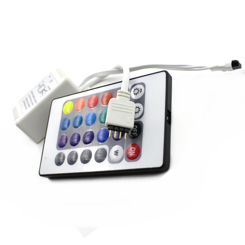 DC 12V RGB IR пульт дистанционного управления с 24 клавишами светорегулятор светодиодного драйвера для Светодиодные ленты света SMD 2835/3528/5050/5730/5630/3014