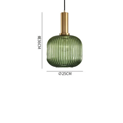 25cmx36cm Dark green Современные подвесные светильники из железного стекла, лампа для скандинавского украшения дома, освещение для гостиной, спальни, чердака, столовой, подвесной светильник - Цвет корпуса: 25cmx36cm Dark green