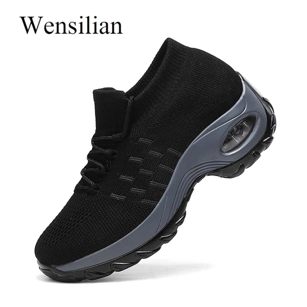 

Platform Sneakers Women Basket Femme Socks Shoes Trainers Women Knit Sneakers Female Casual Shoes Tenis Feminino