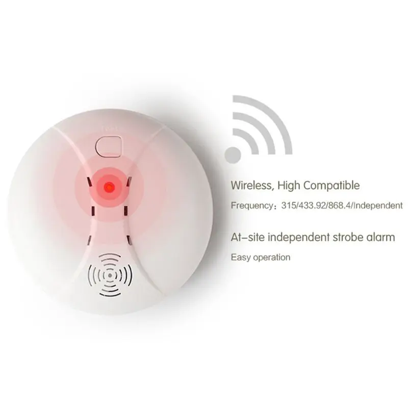 FFYY-433MHz Wireless Smoke Detector Fire Sensor For G18 W18 GSM WiFi Security Home alarm system Auto Dial alarm Systems