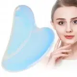 

Body Scraping Guasha Board Facial Heart Shaped Back Stress Relif Face Massage Opalite Neck Jade Stone Handheld Acupuncture Spa