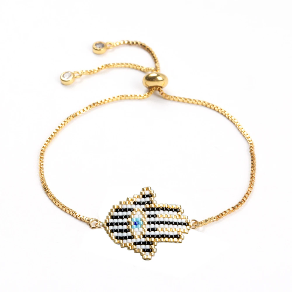 

JOYE charming ins new arrival 2019 bracelets for women Hamas charm lips gold bracelet gold miyuki bracelet Hand Fatima wholesale