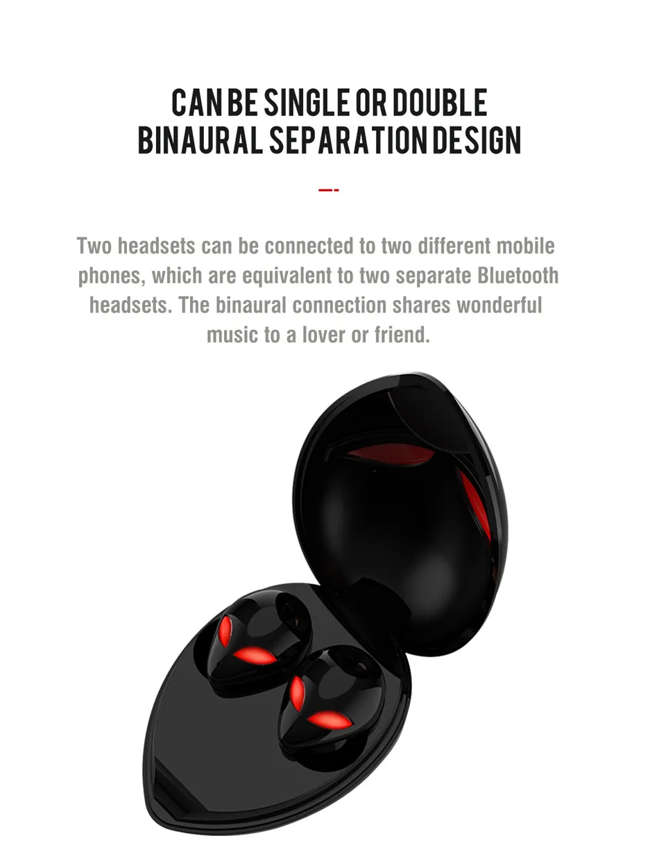 Tws T8 Bluetooth 5,0, настоящие беспроводные наушники, наушники-вкладыши, глубокий бас, стерео, Ipx6, водонепроницаемая Спортивная гарнитура против I10, I12, I30, Tws